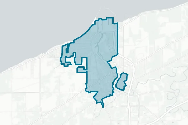City of Ashtabula — detail map