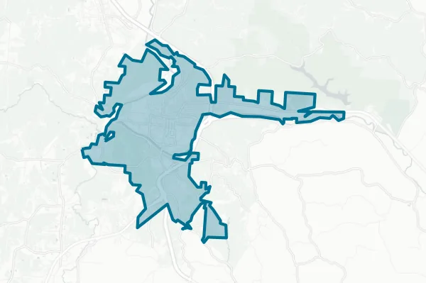 City of Athens — detail map