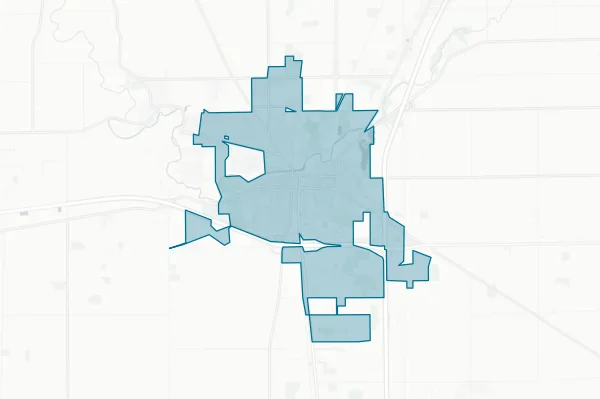 City of Wapakoneta — detail map