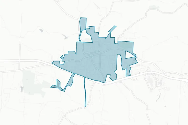 City of St. Clairsville — detail map