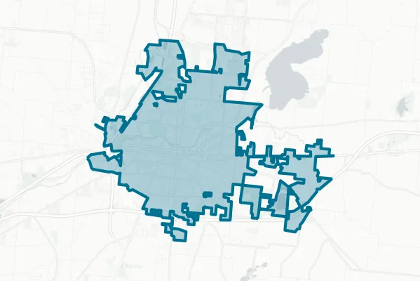 City of Springfield — detail map