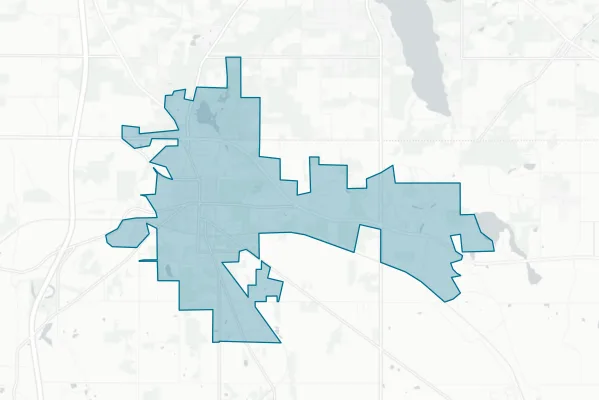 City of Columbiana — detail map