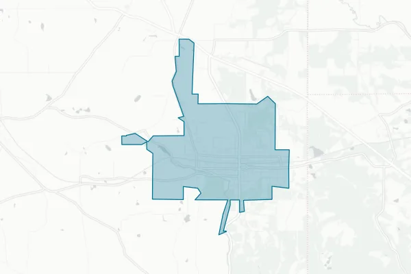 Village of East Palestine — detail map