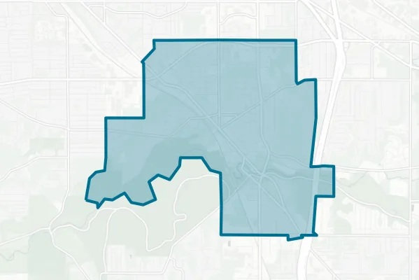 City of Bedford — detail map