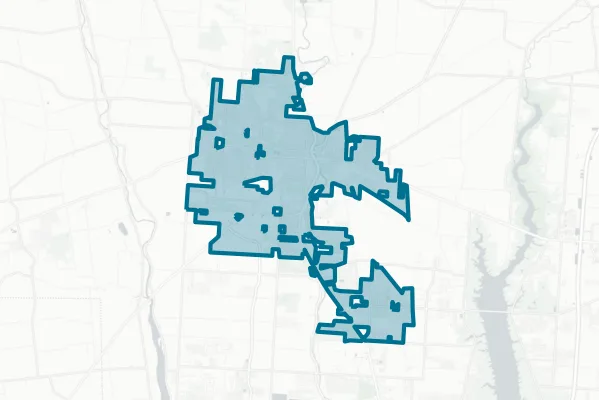 City of Delaware — detail map