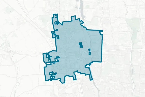 City of Dublin — detail map