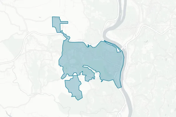 City of Steubenville — detail map