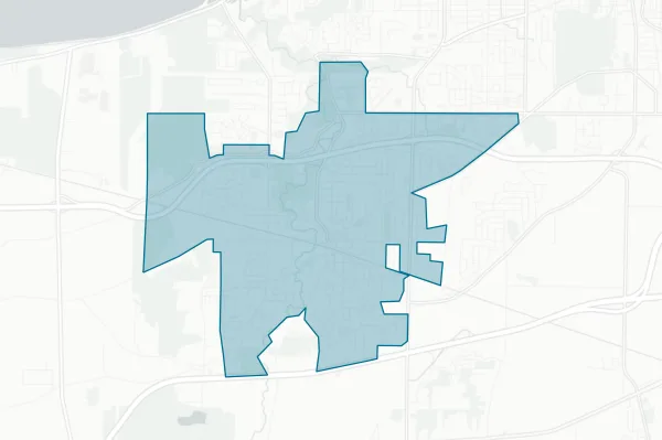 City of Amherst — detail map