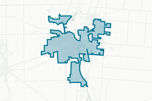 City of Piqua — detail map