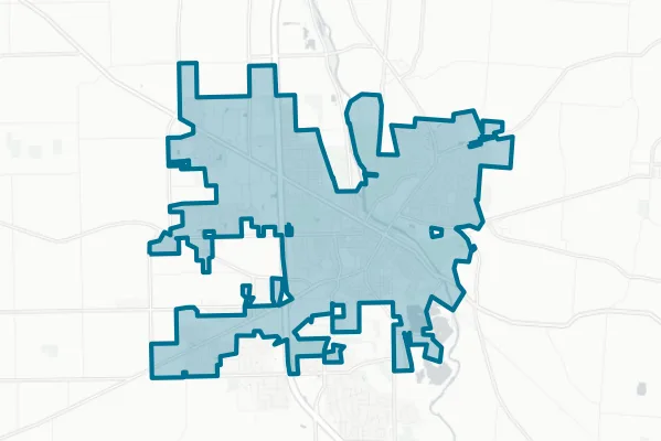 City of Troy — detail map