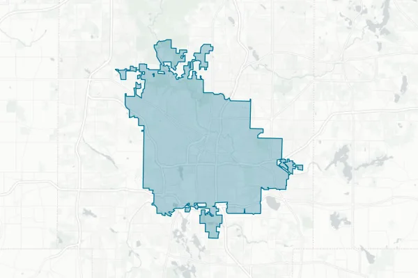City of Akron — detail map