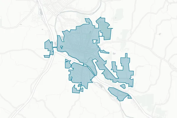 City of New Philadelphia — detail map