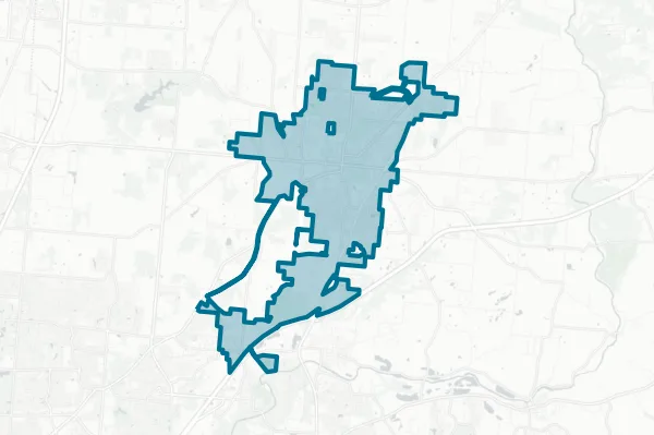 City of Lebanon — detail map