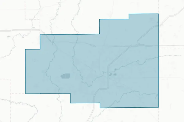 Allen County — detail map