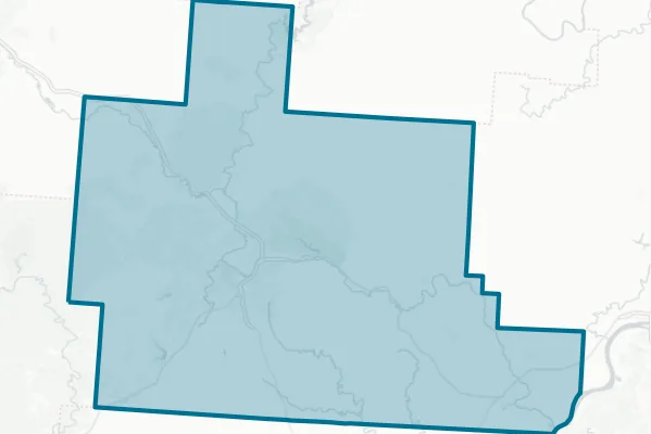 Athens County — detail map
