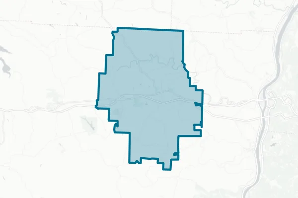 St. Clairsville-richland City School District — detail map