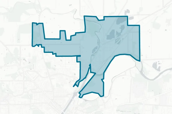 New Miami Local School District — detail map