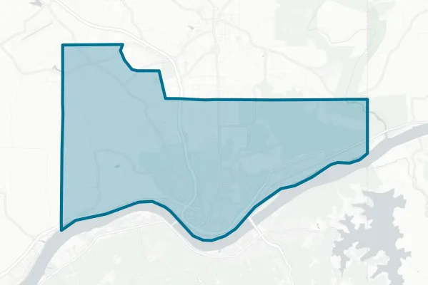 East Liverpool City School District — detail map