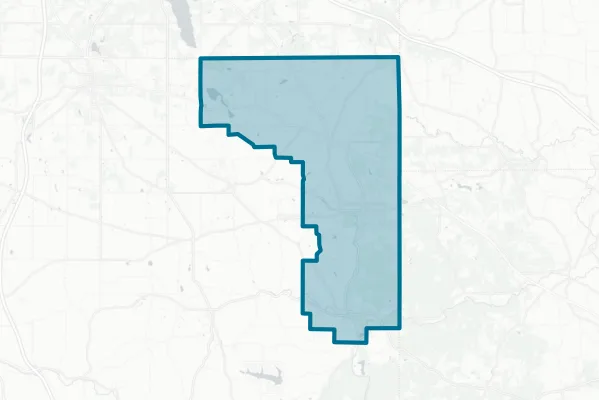 East Palestine City School District — detail map
