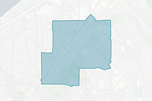 East Cleveland City School District — detail map