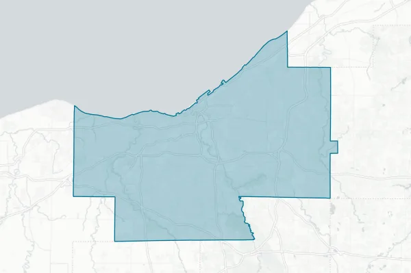 Cuyahoga County — detail map