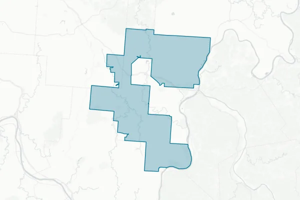 Gallia County Local School District — detail map