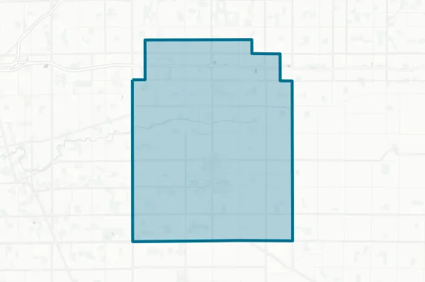 Ada Exempted Village School District — detail map