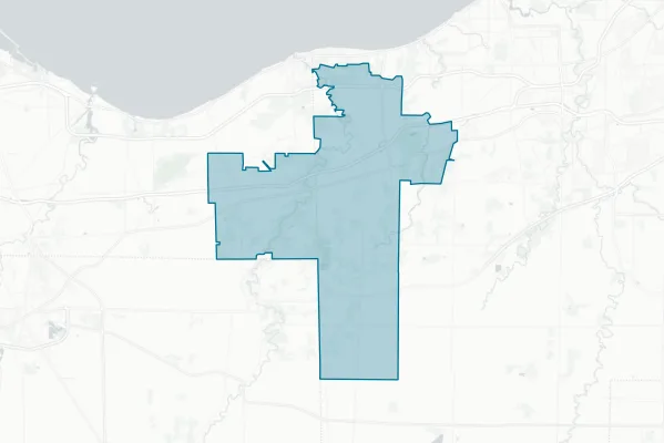 Firelands Local School District — detail map