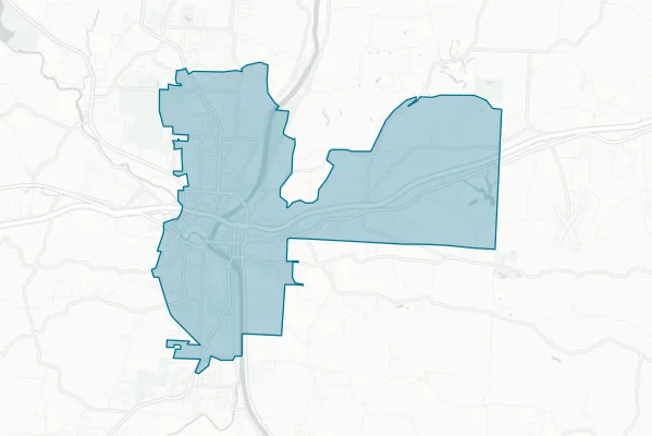 Zanesville City School District — detail map