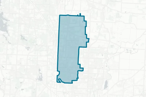 North Canton City School District — detail map