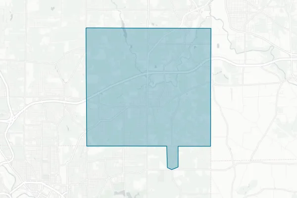 Hubbard Exempted Village School District — detail map