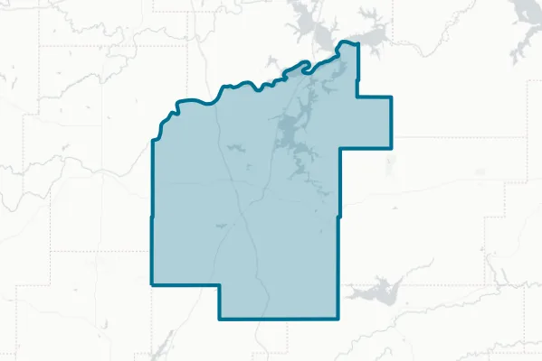 Pittsburg County — detail map