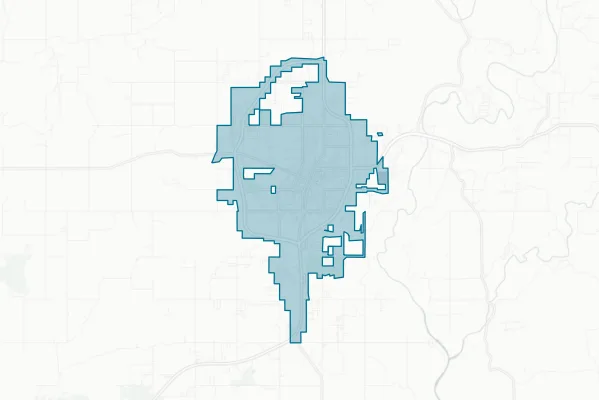 City of Tahlequah — detail map