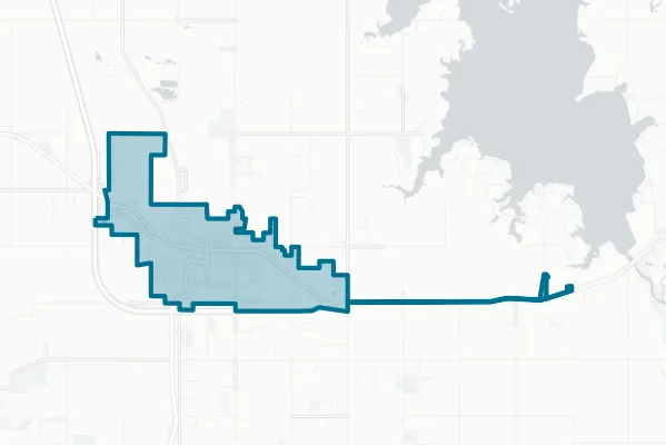 City of Hugo — detail map