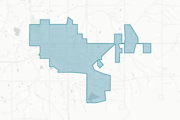City of Stigler — detail map