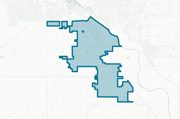 Town of Goldsby — detail map