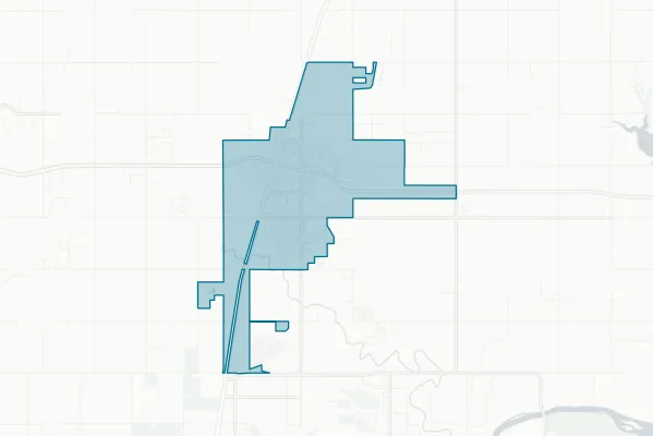 City of Pryor Creek — detail map