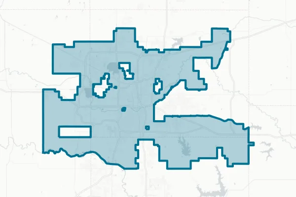 The City of Oklahoma City — detail map
