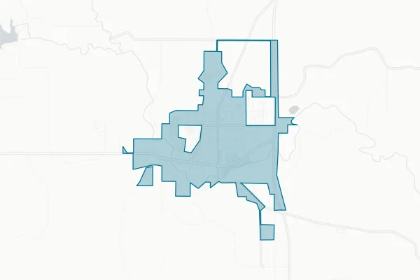 City of Pawhuska — detail map