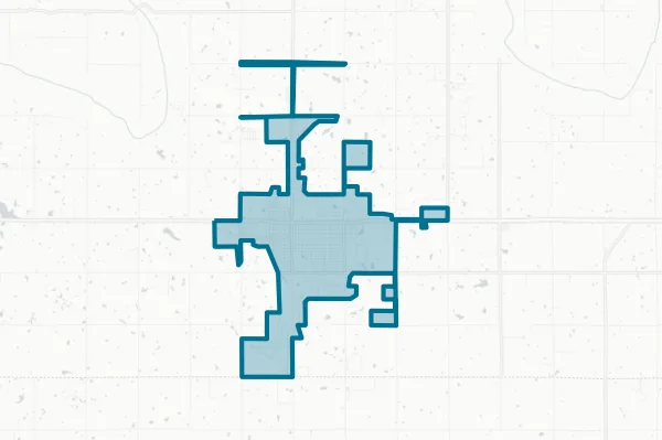 City of Cushing — detail map