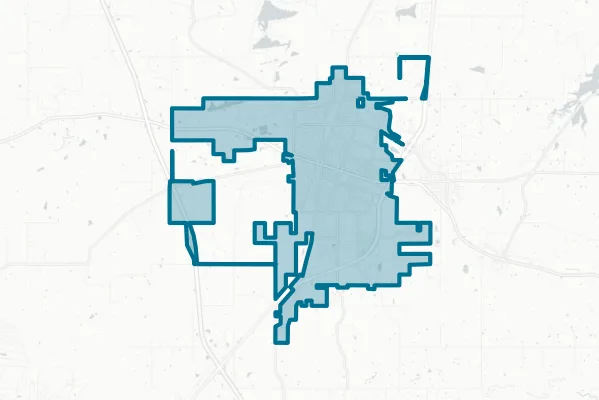 City of Mcalester — detail map