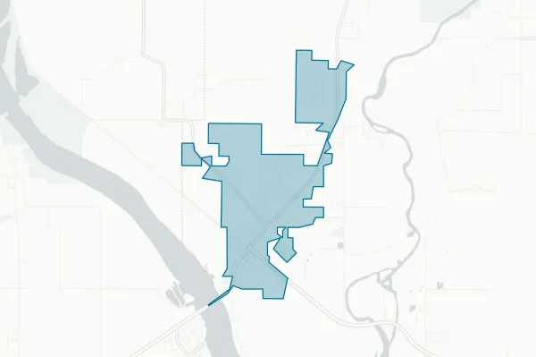 Town of Gore — detail map