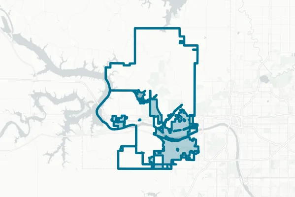 City of Sand Springs — detail map