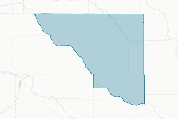 Alfalfa County — detail map