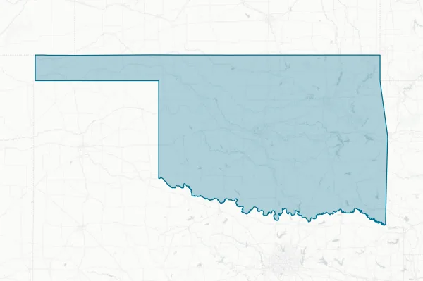 State of Oklahoma — detail map