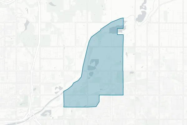 Crutcho Public Schools — detail map