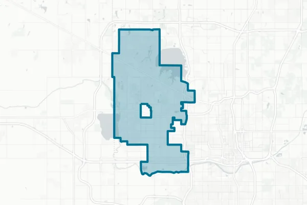 Putnam City Schools Independent School District 1 — detail map