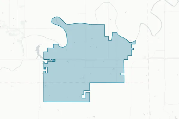 Cushing School District #I-67 — detail map