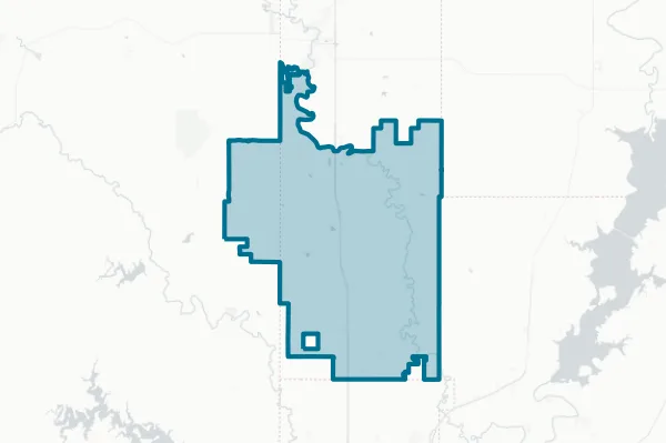 Caney Valley School District — detail map