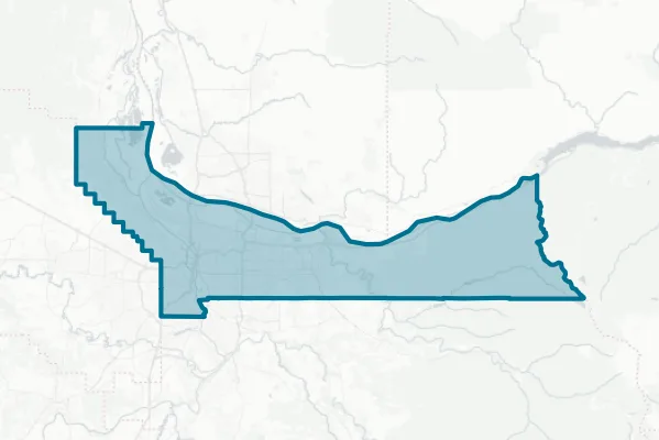 Multnomah County Oregon — detail map